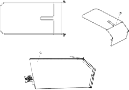 Grassbag Diagram and Parts List for 11A-A1S5345 2018 Yard Machines Lawn Mower